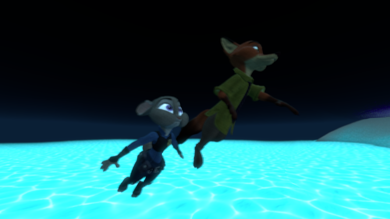 SFM] Nick and Judy underwater by JaRa0210 -- Fur Affinity [dot] net